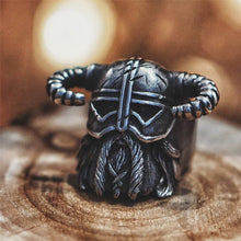 Load image into Gallery viewer, Vikings Horns Helmet Warrior | Ring